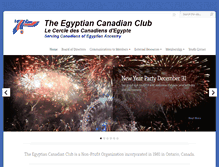 Tablet Screenshot of egyptian-canadian-club.com